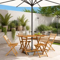 Folding Garden Chairs Set of 4