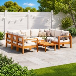 Compact and Stylish 6-Piece Garden Sofa Set