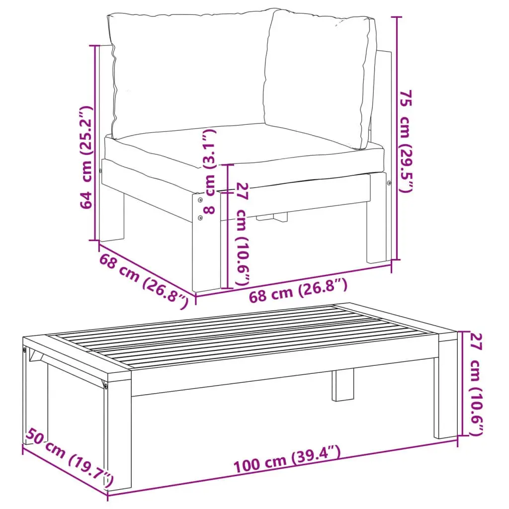 6 Piece Outdoor Sofa Set with Comfort and Style