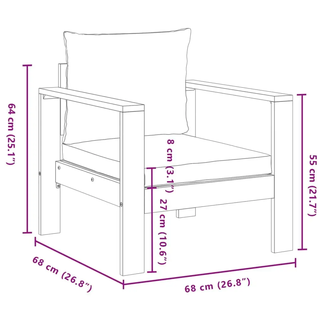 6 Piece Outdoor Sofa Set with Comfort and Style