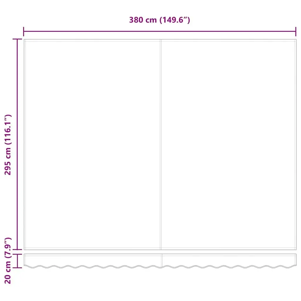 Retractable Awning Anthracite White 400x300cm Manual Crank Operation Adjustable Angle and Height