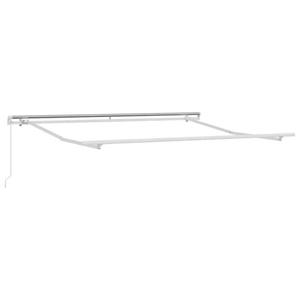 Retractable Awning Anthracite 300x250cm Manual Operation Adjustable Angle and Height