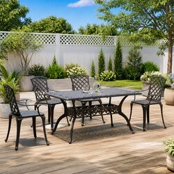 Compact and Chic 5 Piece Outdoor Dining Set