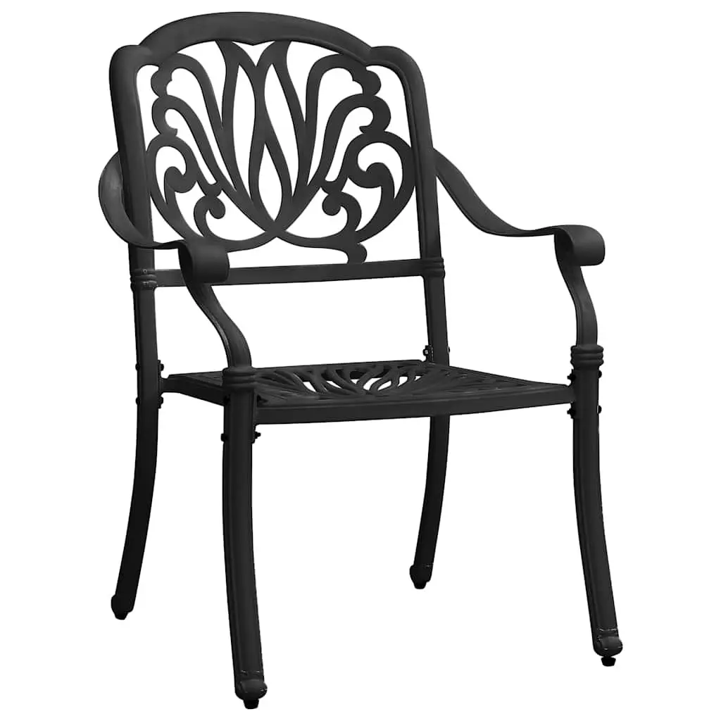 5-Piece Outdoor Dining Set with Aluminium Table and Chairs