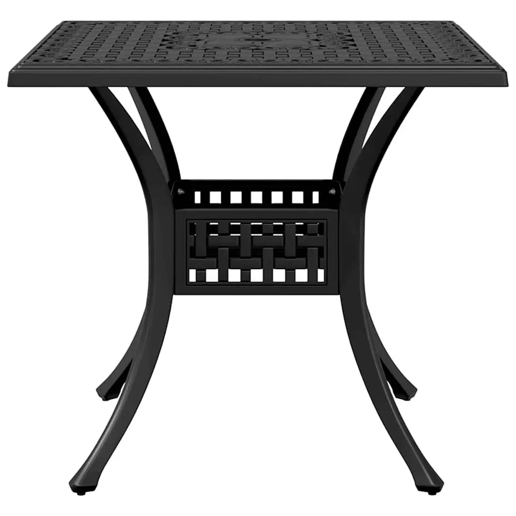 5 Piece Black Aluminium Garden Dining Set