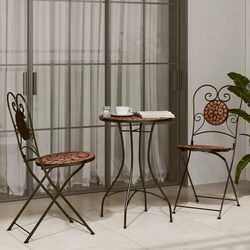 Compact and Stylish Mosaic Bistro Set for Any Space