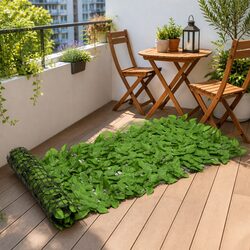 Compact Green Leaves Privacy Screen for Outdoor Privacy