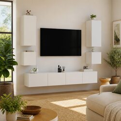 6-Piece White Cabinets