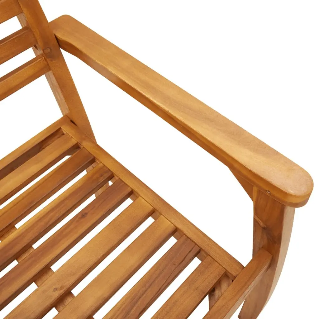 Outdoor Chairs Brown 8 Piece Wooden Armchair with Backrest