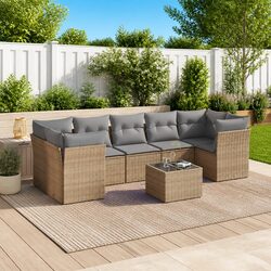 Concise 8-Piece Outdoor Sofa Set - Comfort and Style