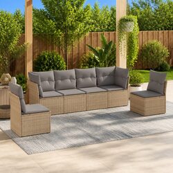 6-Piece Garden Sofa Set