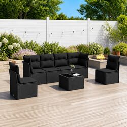Compact and Stylish 7 Piece Garden Sofa Set