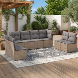 8-Piece Garden Sofa Set with Comfort in Mind