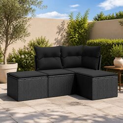 Garden Sofa Set with Cushions