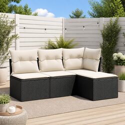 4-Piece Weather-Resistant Garden Sofa Set