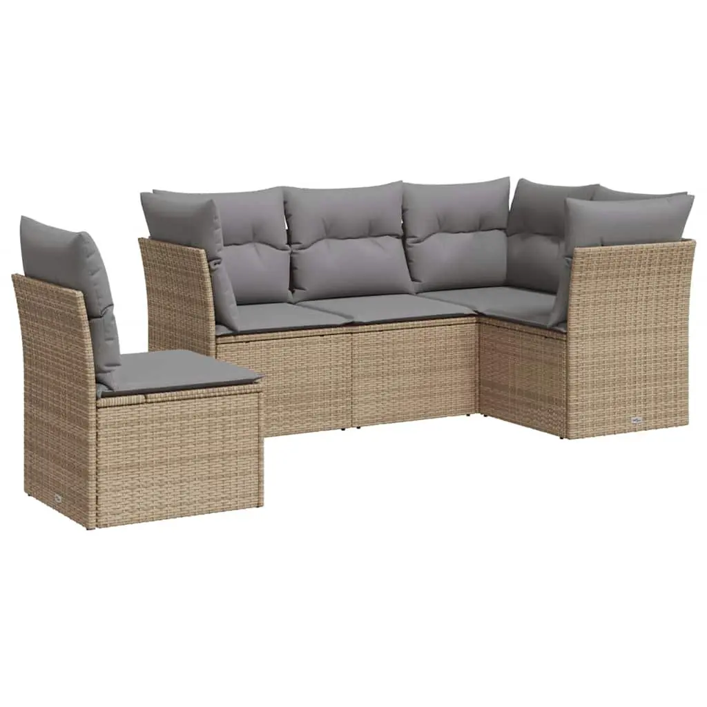 5 Piece Outdoor Sofa Set for Relaxation