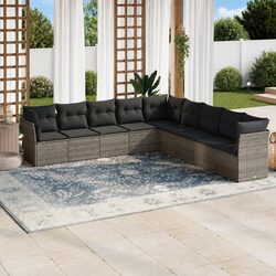 Compact and Stylish 9-Piece Outdoor Sofa Set