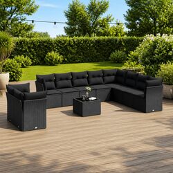 Compact and Stylish Outdoor Sofa Set, 11 Pieces
