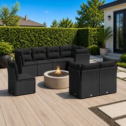 8-Piece Garden Sofa Set for Outdoor Spaces