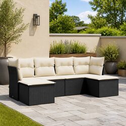 Compact and Stylish 6 Piece Outdoor Sofa Set