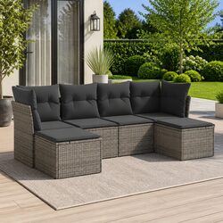 Compact 6 Piece Outdoor Sofa Set for Your Patio