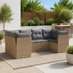 Concise and Stylish 6-Piece Garden Sofa Set