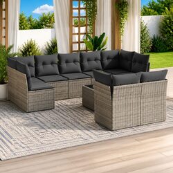 10 Piece Outdoor Sofa Set: Simple and Stylish