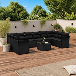 Sleek 11 Piece Outdoor Garden Sofa Set Designed for You