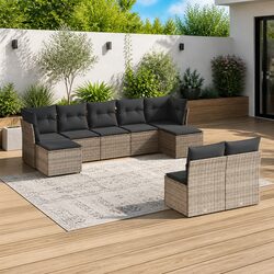 Your Perfect 9-Piece Garden Sofa Set Awaits