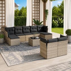 Compact 10-Piece Garden Sofa Set for Any Outdoor Area