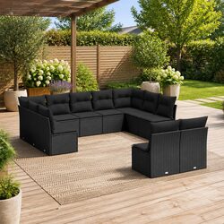 Compact and Stylish 11-Piece Outdoor Sofa Set