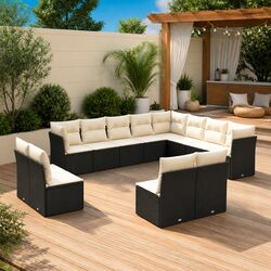 Stylish 12 Piece Garden Sofa Set for Outdoor Relaxation