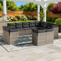 12-Piece Modular Garden Sofa Set for Outdoor Living