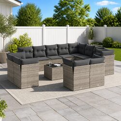 13-Piece Garden Sofa Set with Easy Maintenance