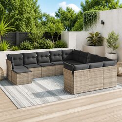 Concise 12 Piece Outdoor Garden Sofa Set in Grey