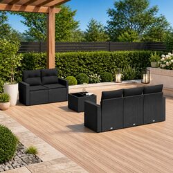 Concise 6 Piece Garden Sofa Set for Your Outdoors