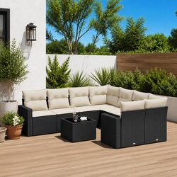 Compact and Stylish 9 Piece Outdoor Sofa Set
