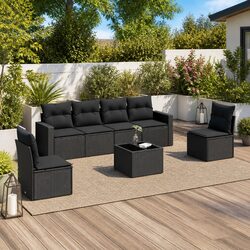 7 Piece Garden Sofa Set for Outdoor Spaces