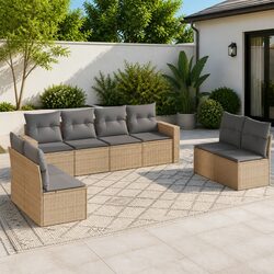 Compact 8 Piece Sofa Set for Your Outdoor Space