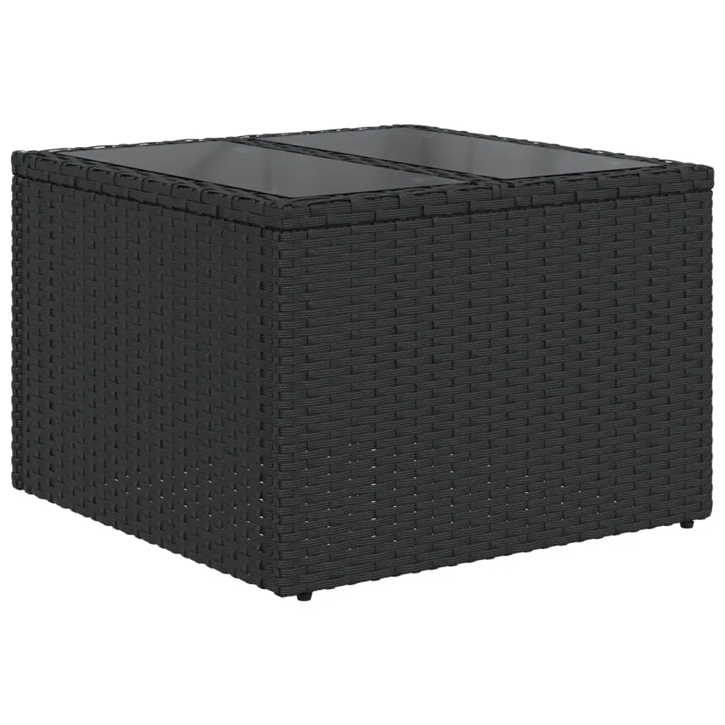 5-Piece Outdoor Sofa Set in Durable Black Rattan