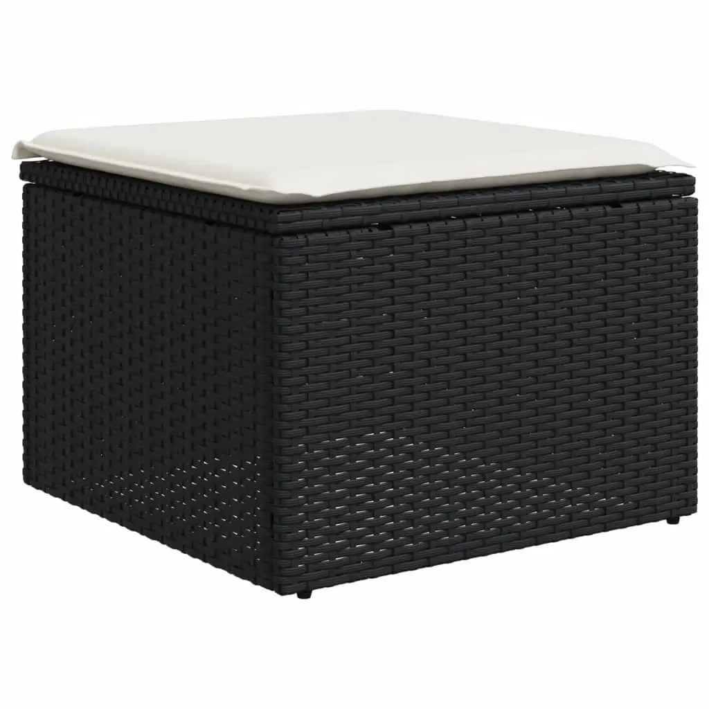 5-Piece Outdoor Sofa Set in Durable Black Rattan