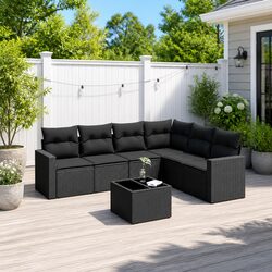7 Piece Garden Sofa Set for Outdoor Relaxation
