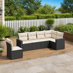 6 Piece Garden Sofa Set