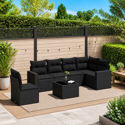 7 Piece Outdoor Garden Sofa Set - Comfortable and Stylish