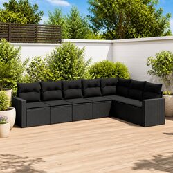 7 Piece Modular Sofa Set: Outdoor Seating Made Easy
