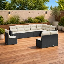 10 Piece Outdoor Garden Sofa Set: Perfect Balance of Style