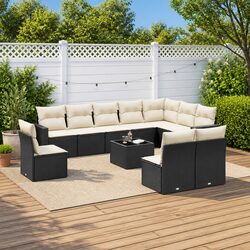 Concise and Modern 11 Piece Garden Sofa Set