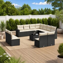 12-Piece Modular Garden Sofa Set: Compact and Stylish
