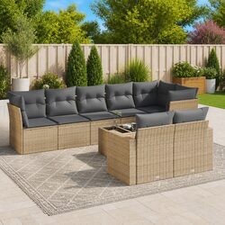 Compact and Stylish 9 Piece Garden Sofa Set