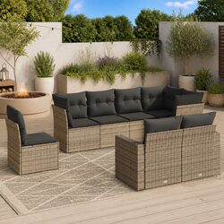 Concise Overview of 8 Piece Grey Garden Sofa Set
